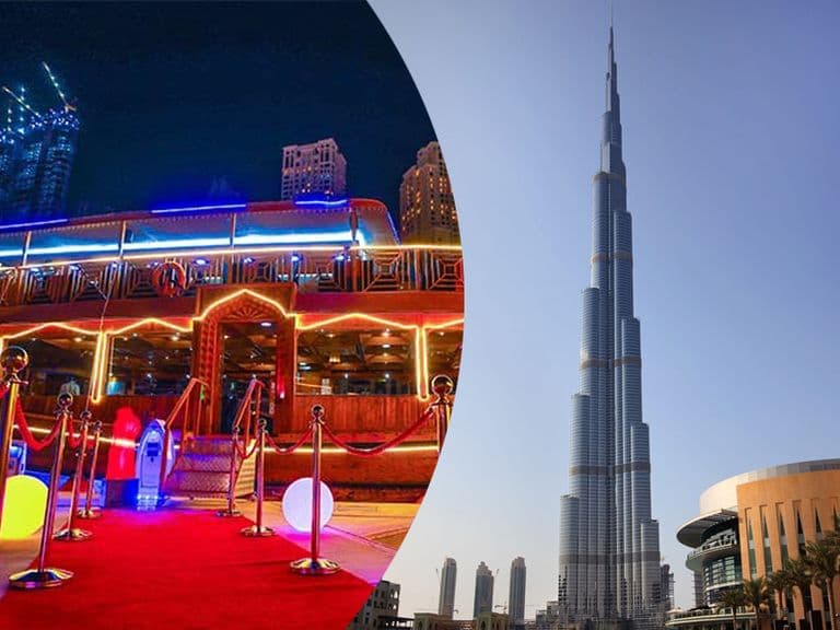 Dubai City Tour, Dhow Cruise and Burj Khalifa