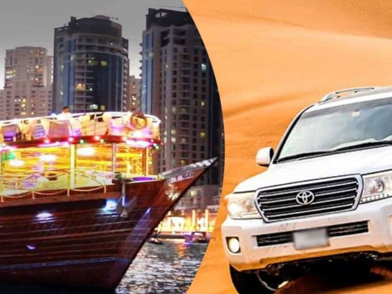 Desert Safari Dhow Cruise Combo